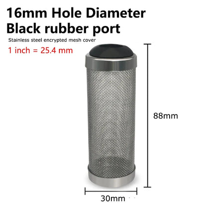 12/16mm Aquarium Inflow Inlet Filter Stainless Steel Mesh Net Guard Fish Tank Filter Accesories Intake Strainer Prefilter cover