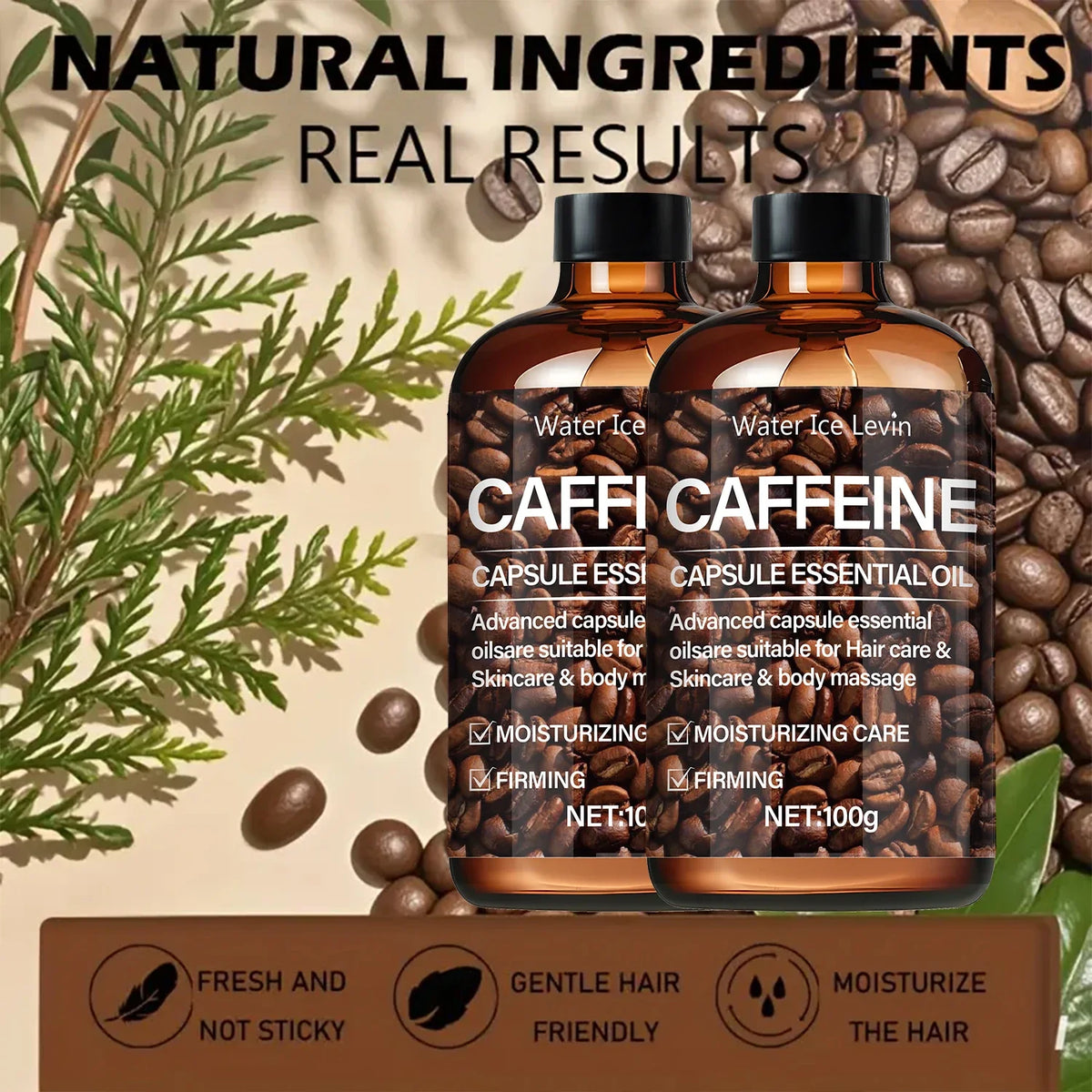 Hair Oil,High Concentration Caffeine Hair Essence,Activate Follicles,Strengthen Roots,Naturally Nourish Dry Hair,Soft Lasting Shine