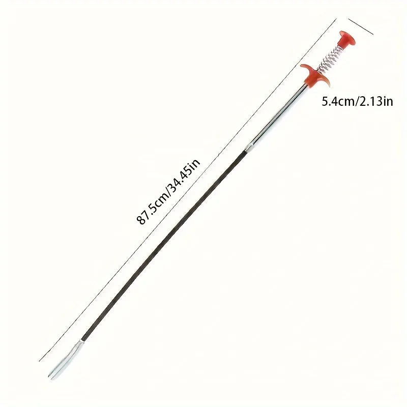 90/160cm Multifunctional Pipe Dredging Tool Bendable Drain Auger Sewer Hair Cleaning Claw Spring Loaded Grabber Pickup Pipe Tool
