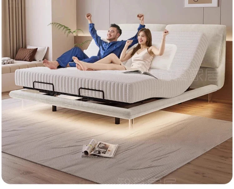 Bedroom Electric Beds Leg Support Dressing French Frame Bed Headboards Double Lounge Camas Matrimonial House Accessories