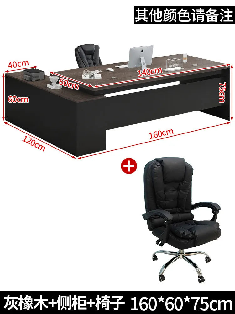 Standing Aesthetic Office Desk Design Large Organizers Modern Fashion Office Desk Interior Mesas Escritorio Room Furnitures