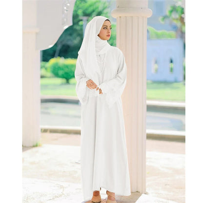 Malaysia Abaya Muslim Women Lace Embroidery Long Maxi Dress Hijab Turkish Kaftan Arab Eid Party Islamic Dubai Jalabiya Vestidos