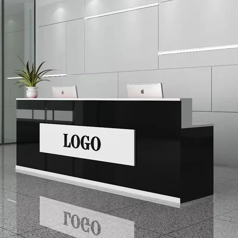 Office Design Reception Desks BeautyModern Checkout Counter Reception Desks Luxury Salon Mostrador Negocio Commercial Furniture