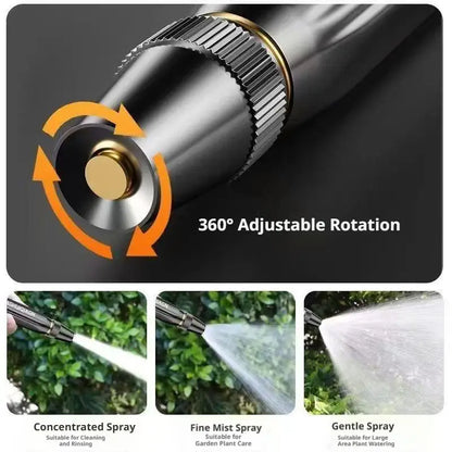 High Pressure Washing Water Gun Diamond Water Watering Pipe Car Wash Gun Adjustable Nipple Type Home Garden Shower Tools