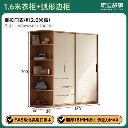 Bedroom Wooden Wardrobe Women Women Storage Organizer Luxury Wardrobe Hotel Shelves Szafa Tekstylna Na Ubrania Furnitures