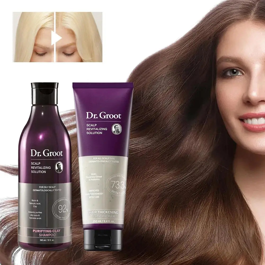 Hair Shampoo & Conditioner Set - 250ml Anti-Hair Loss Moisturizing Softening Thickening Nourishing Hair Care Products