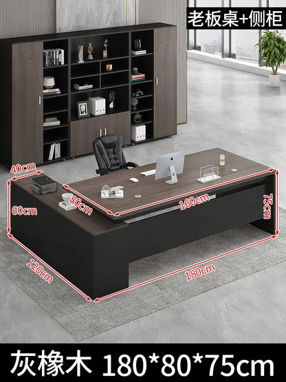 Standing Aesthetic Office Desk Design Large Organizers Modern Fashion Office Desk Interior Mesas Escritorio Room Furnitures