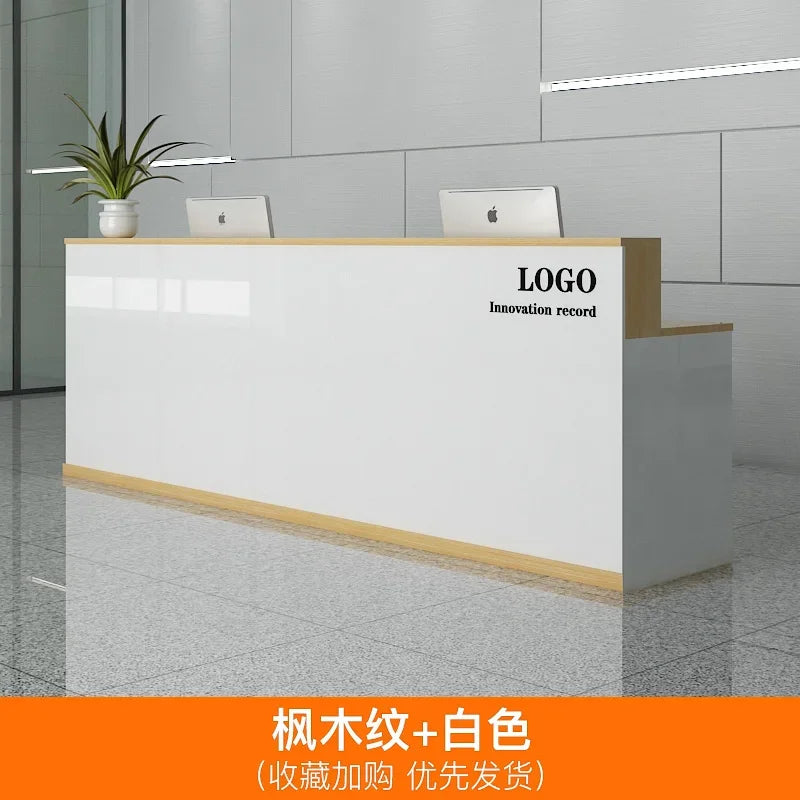 Office Design Reception Desks BeautyModern Checkout Counter Reception Desks Luxury Salon Mostrador Negocio Commercial Furniture