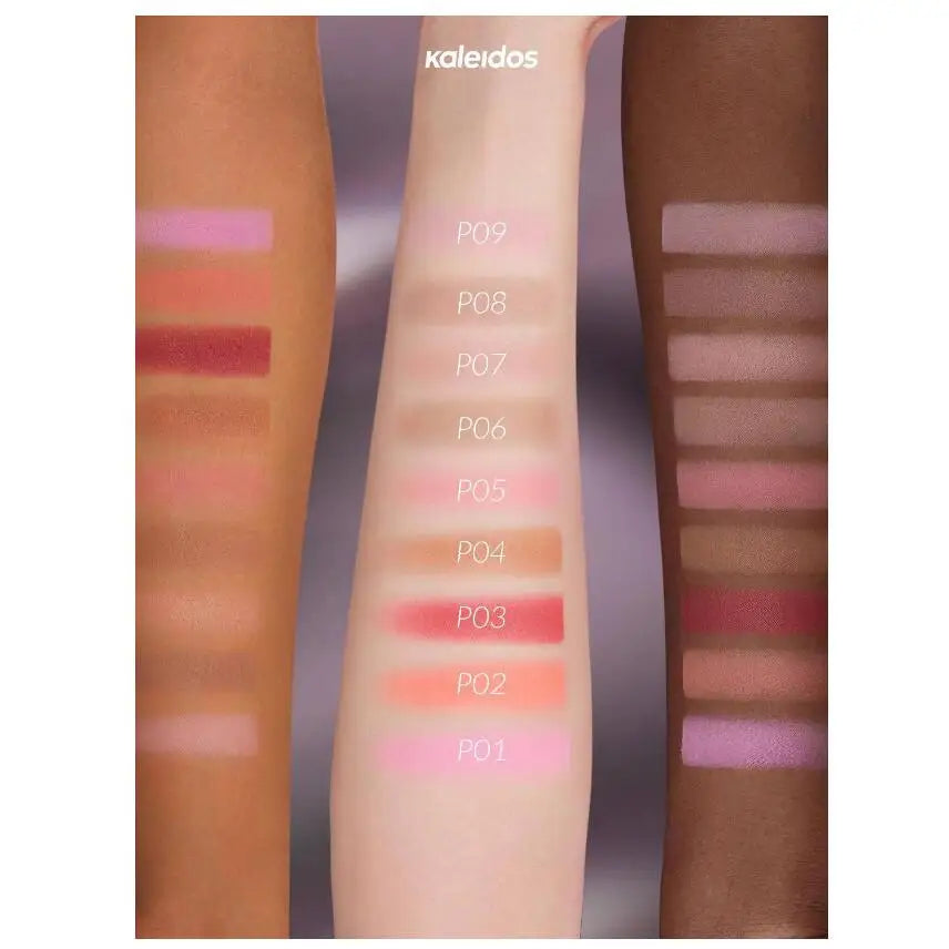 Kaleidos Blush-Shape,Contour&Highlight Face With Matte Shimmery Color for Cheek and Eye Shadow Facial Makeup Plate