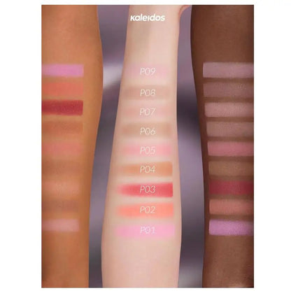 Kaleidos Blush-Shape,Contour&Highlight Face With Matte Shimmery Color for Cheek and Eye Shadow Facial Makeup Plate