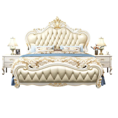 Girls Luxury Bed Bedroom Beauty Designer Unique Salon Postmodern Bed Simple Designer Princess Camas De Casal Trendy Furniture