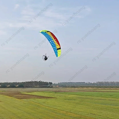 1Set 2.4M Wingspan Paragliding Canopy+2216 1400KV Brushless Motor+40A ESC+9inch Paddle+55g Metal Servo RC Powered Paraglider Kit
