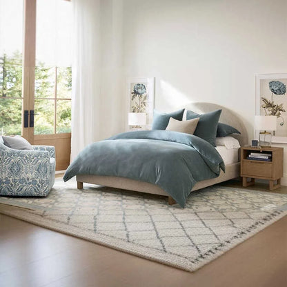 Bedroom Minimalist Beds Luxury Fancy Queen Size Frame Bed Nightstands Upholstered Letto Matrimoniale Furniture Accessories