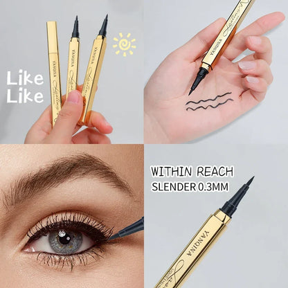 Quick-dry Eyeliner Pencil Makeup Long Lasting Smooth Matte Eye Liner Waterproof Anti Smudge Liquid Eyeliner Pen Eyes Cosmetics