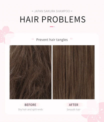 LAIKOU Sakura Shampoo & Hair Conditioner Deep Cleansing Oil Control Anti Dandruff Moisturizing Nourishing Repair Damaged Hair