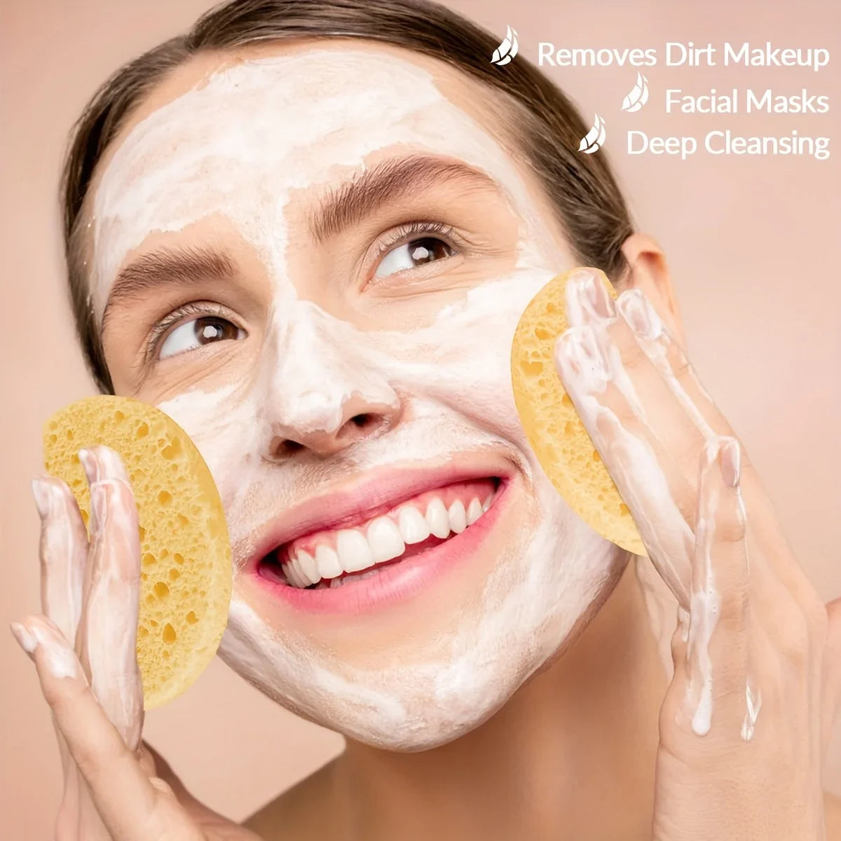 10/30pcs Compressed Facial Sponges SPA Face Cleaning Sponge Makeup Removal Exfoliating Pads for Cosmetologists Skin Massage Tool