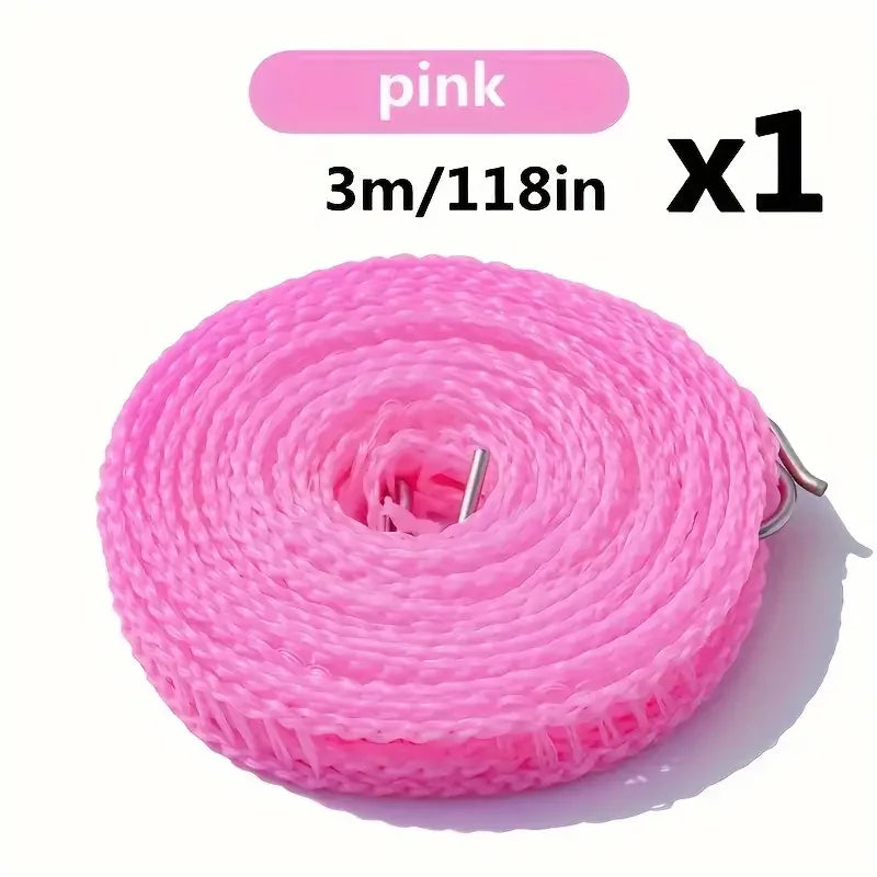 Portable Clothesline Upgraded Thickened Anti-slip Windproof Drying Rope Drying Clothes Hanging Rope Outdoor Camping Accessories