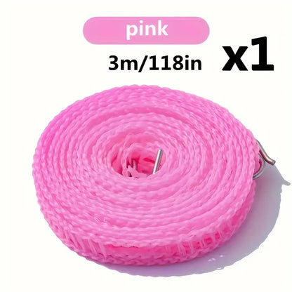 Portable Clothesline Upgraded Thickened Anti-slip Windproof Drying Rope Drying Clothes Hanging Rope Outdoor Camping Accessories