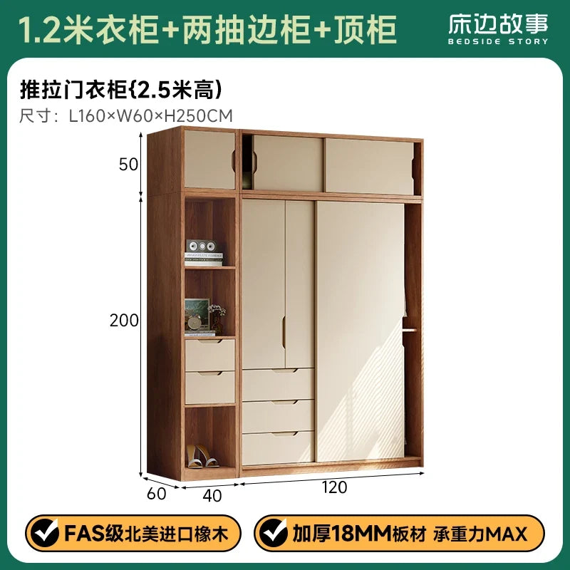 Bedroom Wooden Wardrobe Women Women Storage Organizer Luxury Wardrobe Hotel Shelves Szafa Tekstylna Na Ubrania Furnitures