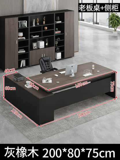 Standing Aesthetic Office Desk Design Large Organizers Modern Fashion Office Desk Interior Mesas Escritorio Room Furnitures