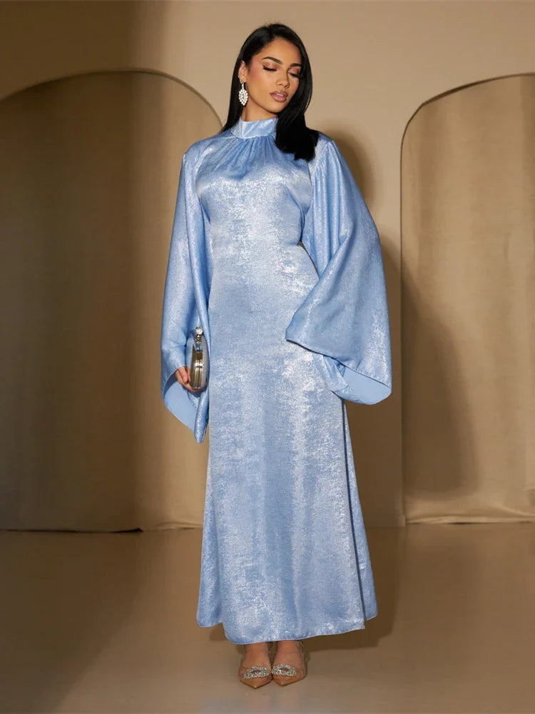 Fashion Satin Abaya Dubai Luxury 2024 Muslim Kaftan Dress Abayas For Women Kebaya Caftan Marocain Robe Femme Musulmane Vestidos