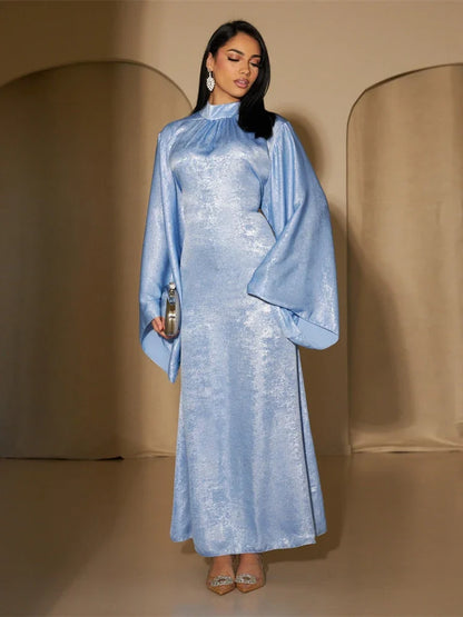 Fashion Satin Abaya Dubai Luxury 2024 Muslim Kaftan Dress Abayas For Women Kebaya Caftan Marocain Robe Femme Musulmane Vestidos