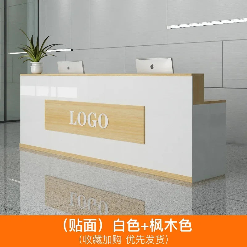 Office Design Reception Desks BeautyModern Checkout Counter Reception Desks Luxury Salon Mostrador Negocio Commercial Furniture