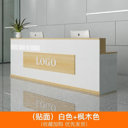 Office Design Reception Desks BeautyModern Checkout Counter Reception Desks Luxury Salon Mostrador Negocio Commercial Furniture