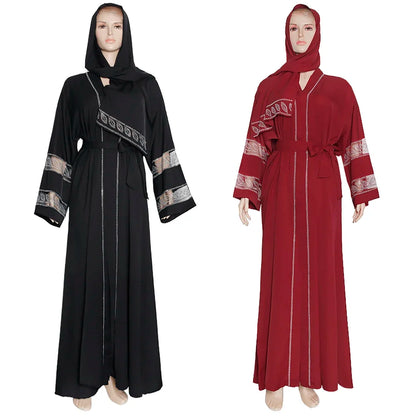Black Abaya Dubai Turkey Muslim Hijab Dress 2025 Caftan Marocain Arab Islamic Clothing Kimono Robe Femme Musulmane Djellaba