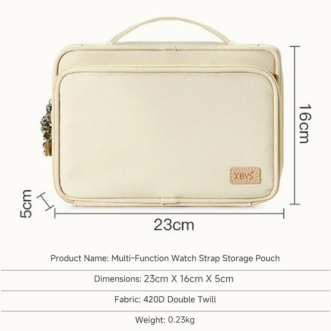 Watch Bands Storage Bag For Women Portable Storage Makeup Organizer Large Capacity Travel Toiletry Storage Bags