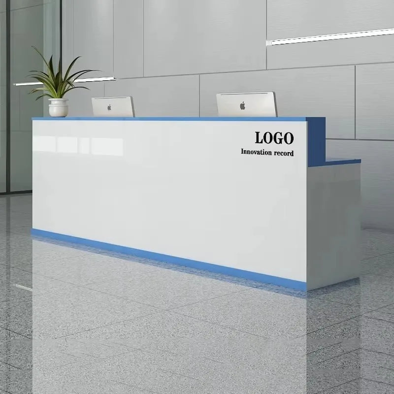Office Design Reception Desks BeautyModern Checkout Counter Reception Desks Luxury Salon Mostrador Negocio Commercial Furniture