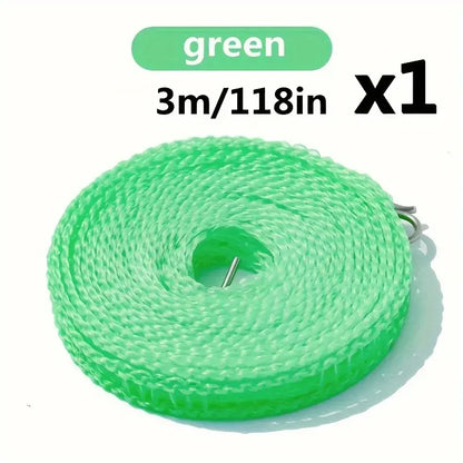Portable Clothesline Upgraded Thickened Anti-slip Windproof Drying Rope Drying Clothes Hanging Rope Outdoor Camping Accessories