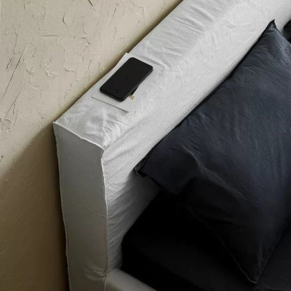 Bed Can Be Dismantled And Washed Homestays Minimalist 1.8m Double Bed Master Bedroom Soft Bed Customization