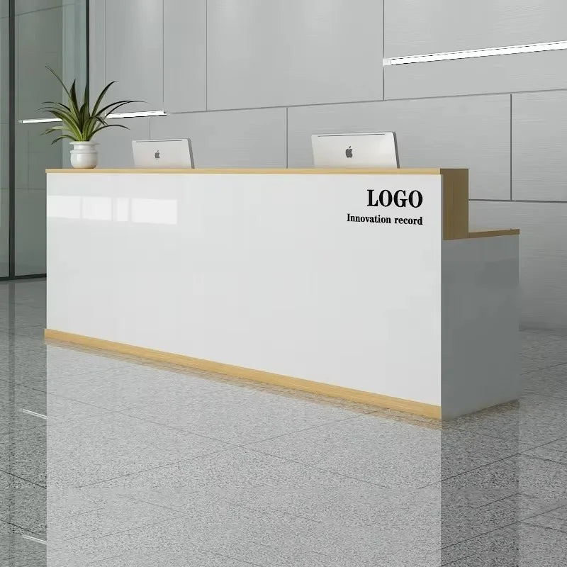 Office Design Reception Desks BeautyModern Checkout Counter Reception Desks Luxury Salon Mostrador Negocio Commercial Furniture