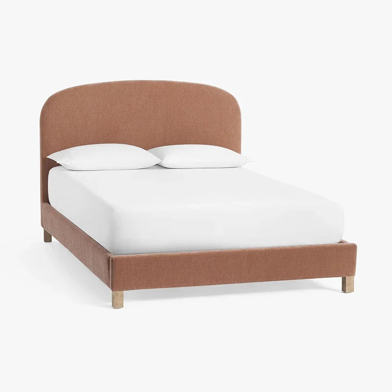 Bedroom Minimalist Beds Luxury Fancy Queen Size Frame Bed Nightstands Upholstered Letto Matrimoniale Furniture Accessories
