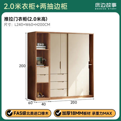 Bedroom Wooden Wardrobe Women Women Storage Organizer Luxury Wardrobe Hotel Shelves Szafa Tekstylna Na Ubrania Furnitures