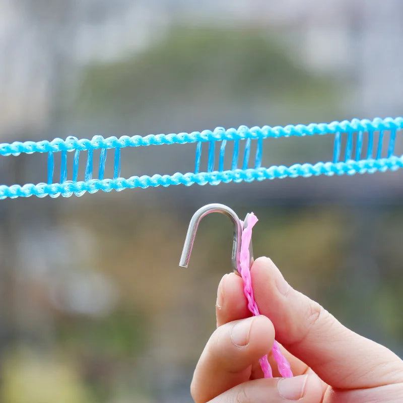 Portable Clothesline Upgraded Thickened Anti-slip Windproof Drying Rope Drying Clothes Hanging Rope Outdoor Camping Accessories