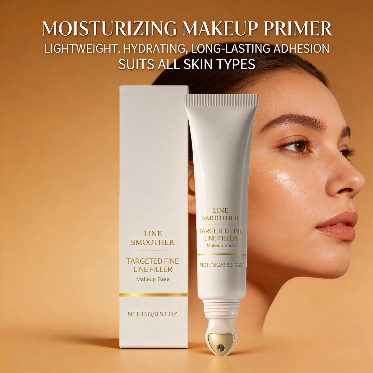 Line Smoother Hydrating Primer for Makeup Even Tone Lightweight & Non-sticky Invisible Pores Antioxidant Makeup Base Moisturizer