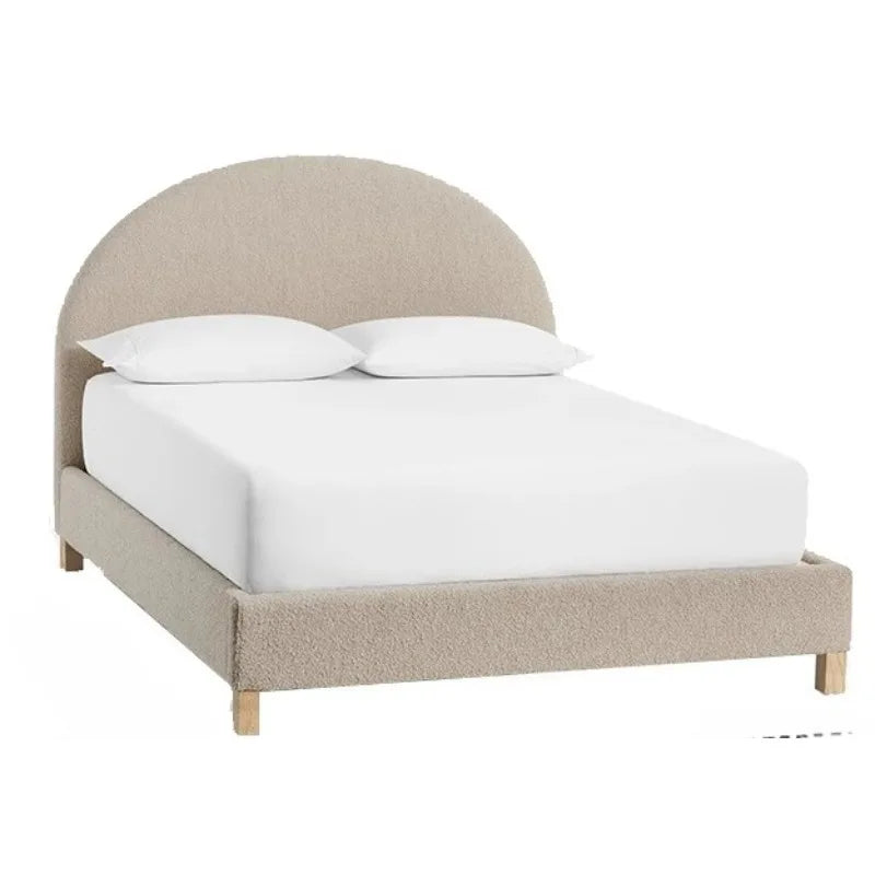 Bedroom Minimalist Beds Luxury Fancy Queen Size Frame Bed Nightstands Upholstered Letto Matrimoniale Furniture Accessories