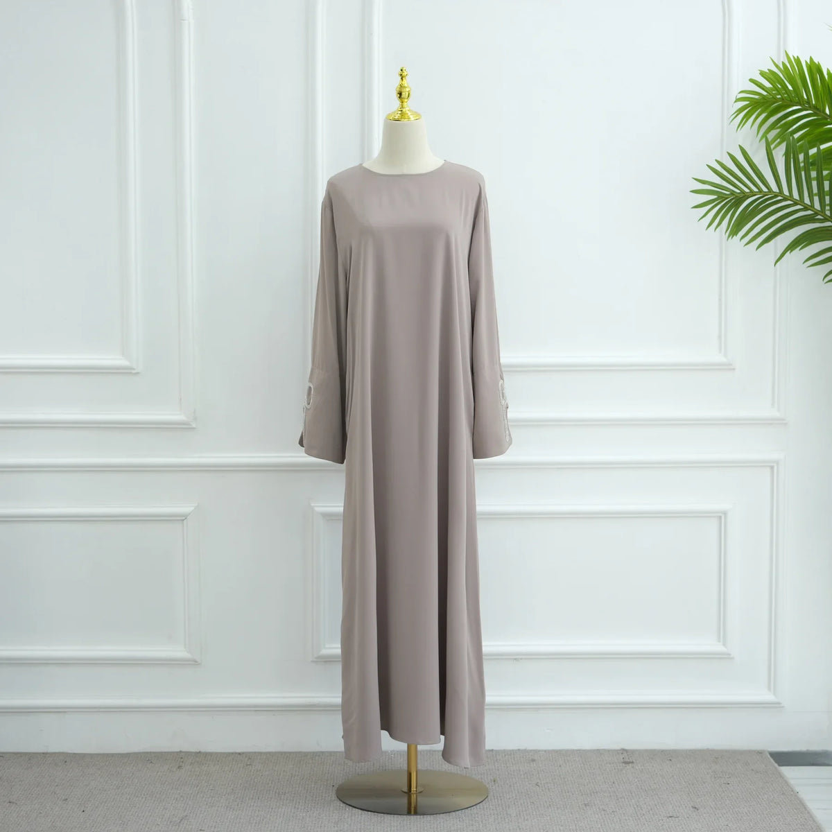 Abaya Woman Dubai Women's Traditional Dresses And Abayas Holiday Dress Luxury Kaftan Kebaya Turkey Bow Beaded Sleeve Dress Robe