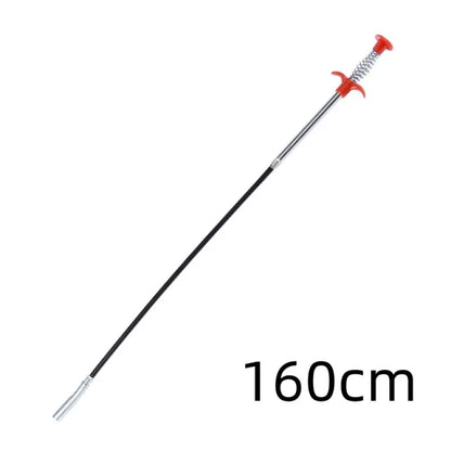 90/160cm Multifunctional Pipe Dredging Tool Bendable Drain Auger Sewer Hair Cleaning Claw Spring Loaded Grabber Pickup Pipe Tool