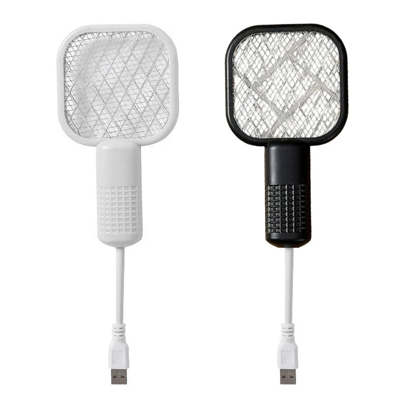 Electric Mosquito Swatter UV Light Bug Zapper Rechargeable Fly Killer Insect Racket Portable Outdoor Pest Control For Camping