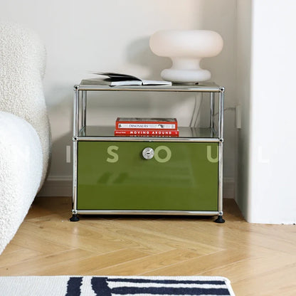 Bedside Table Milk White Bedroom Modern Minimalist Living Room Side Cabinet Storage Cabinet