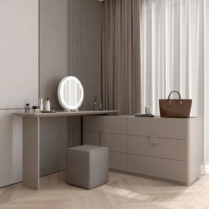 Bedroom Light Luxury Makeup Table Makeup Table Modern Simple Integrated Bedside Storage Bucket Cabinet Premium S