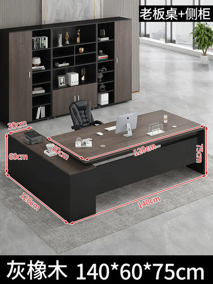 Standing Aesthetic Office Desk Design Large Organizers Modern Fashion Office Desk Interior Mesas Escritorio Room Furnitures