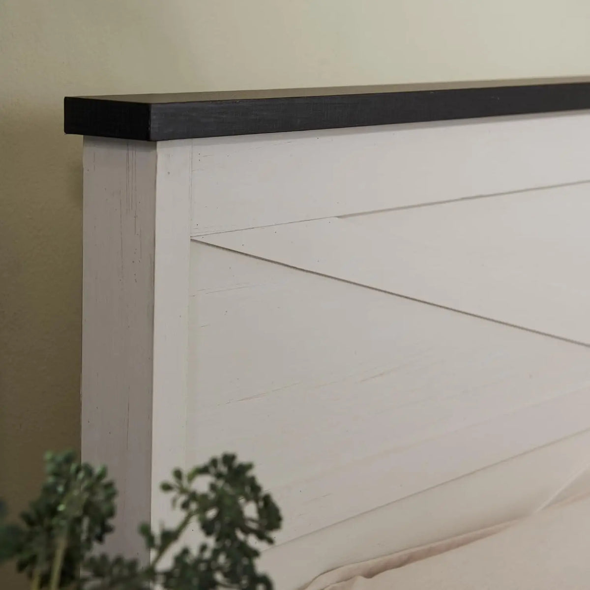 Farmhouse King Size Bed Frame with Headboard, Sliding Barn Door Storage Cabinets, Sturdy Wood Slats Support, No Box, Customized
