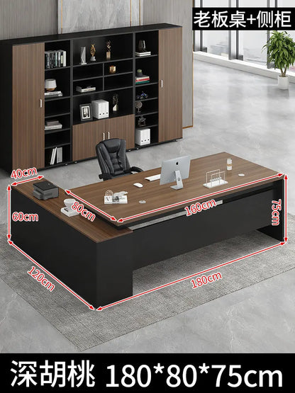 Standing Aesthetic Office Desk Design Large Organizers Modern Fashion Office Desk Interior Mesas Escritorio Room Furnitures