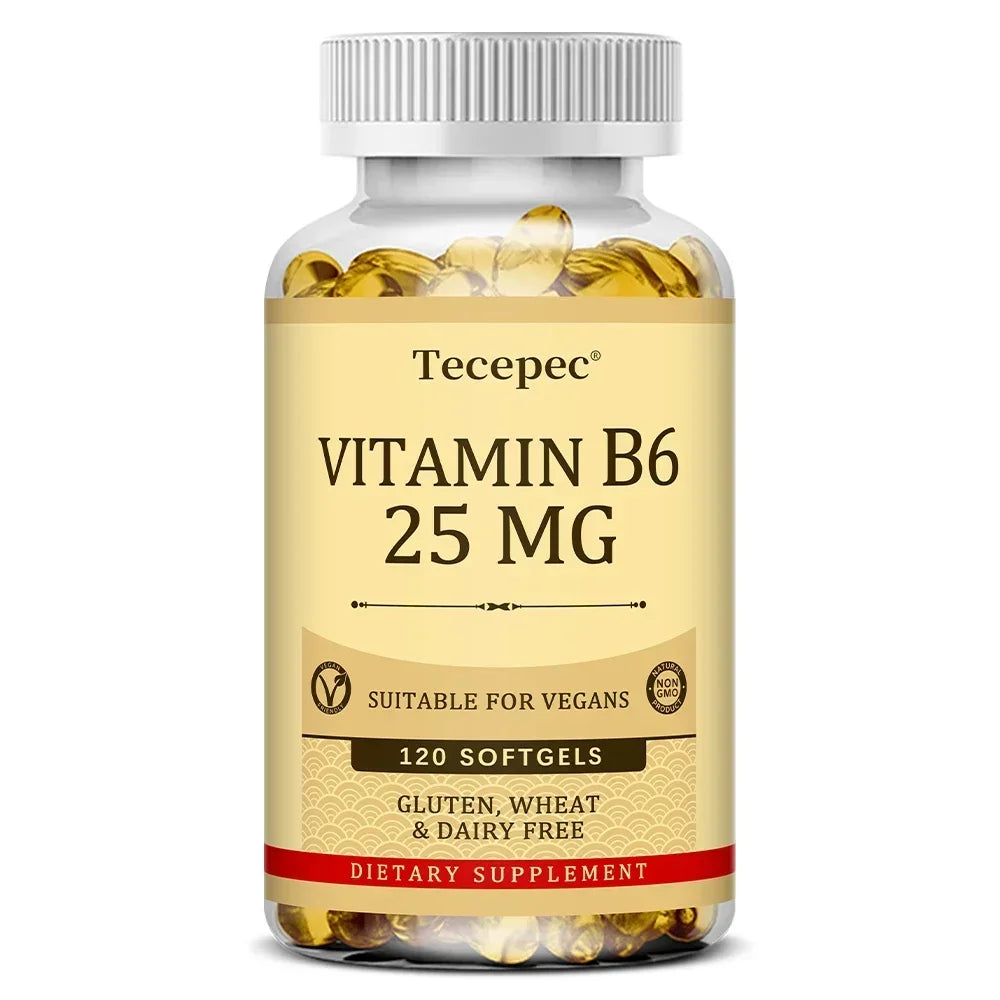 Vitamin B6 - Improves Metabolism, Skin Health, Antioxidant, for Cardiovascular, Neurological, Immune and Eye Health