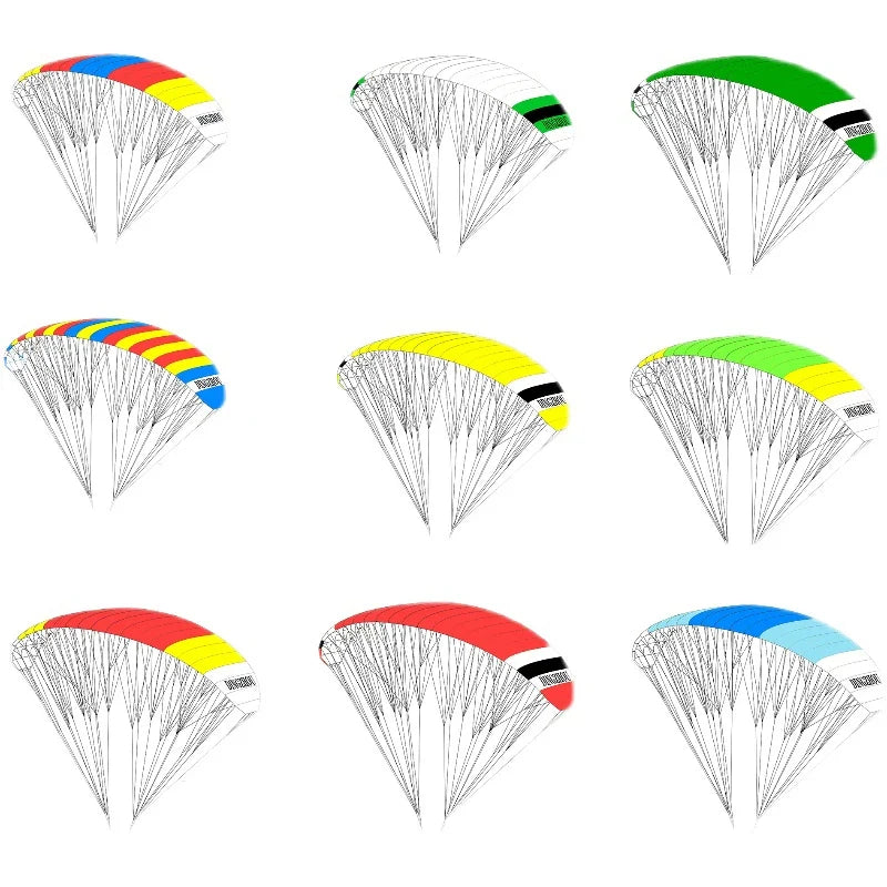 1PCS RC Electric Remote Control Paraglider Head 1.5 meters Wingspan Parachute Cloth for Indoor Outdoor Power Flying Paragliding
