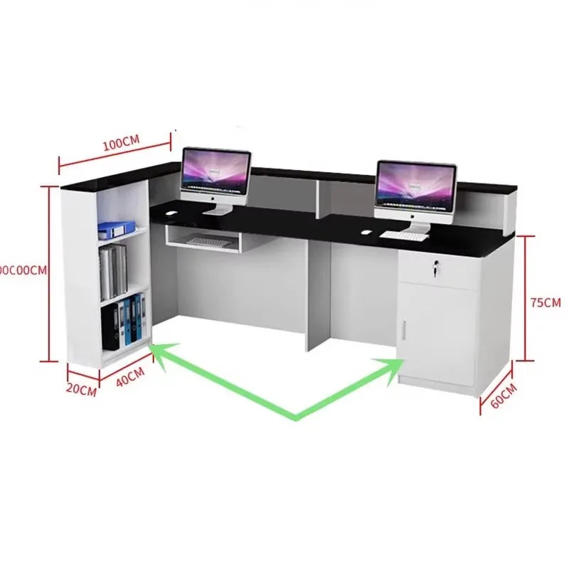 Office Design Reception Desks BeautyModern Checkout Counter Reception Desks Luxury Salon Mostrador Negocio Commercial Furniture